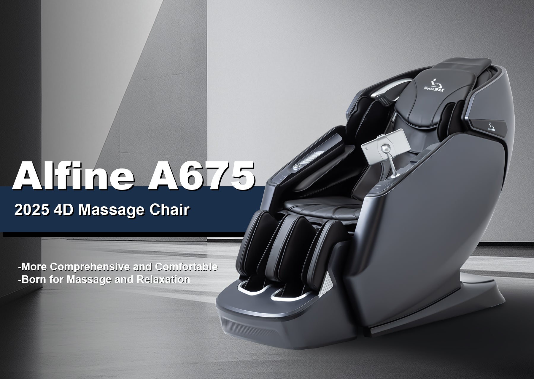 MassaMAX A675 4D Flexible Track Massage Chair