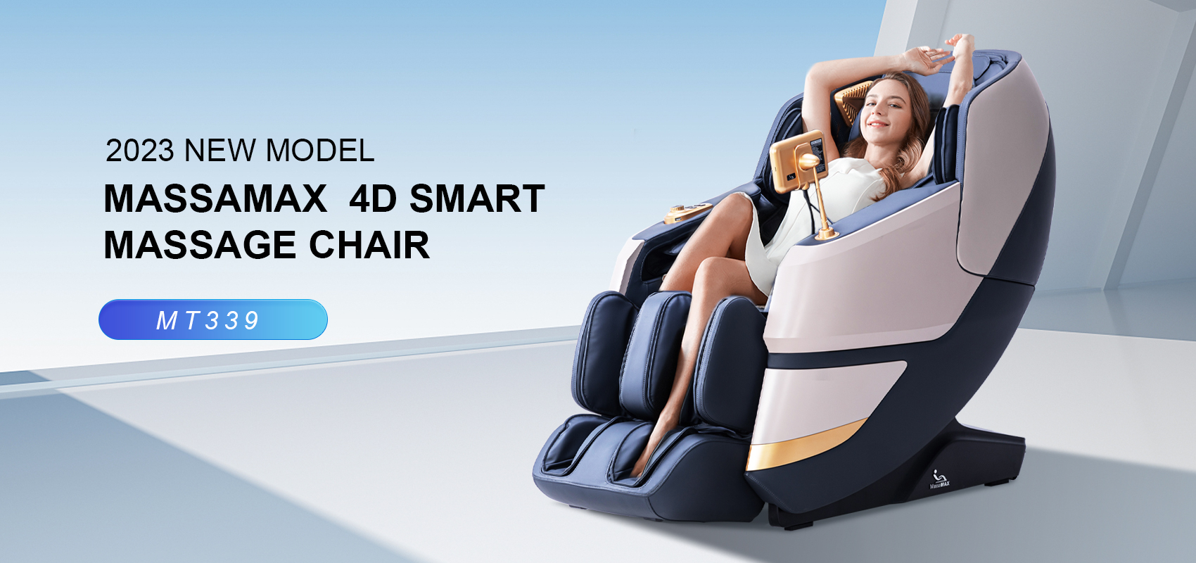 MassaMAX MT339 4D Full Body Yoga Stretching Smart Massage Chair   339 1 